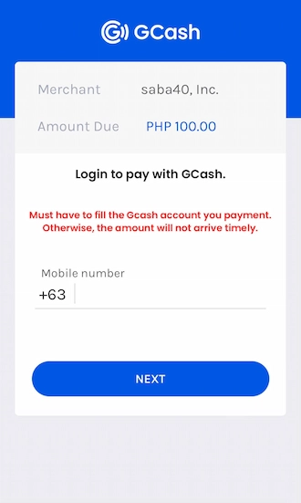 Step 3: Enter the mobile number registered with GCash.