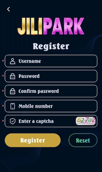 Step 2: Fill in the registration information on the form.